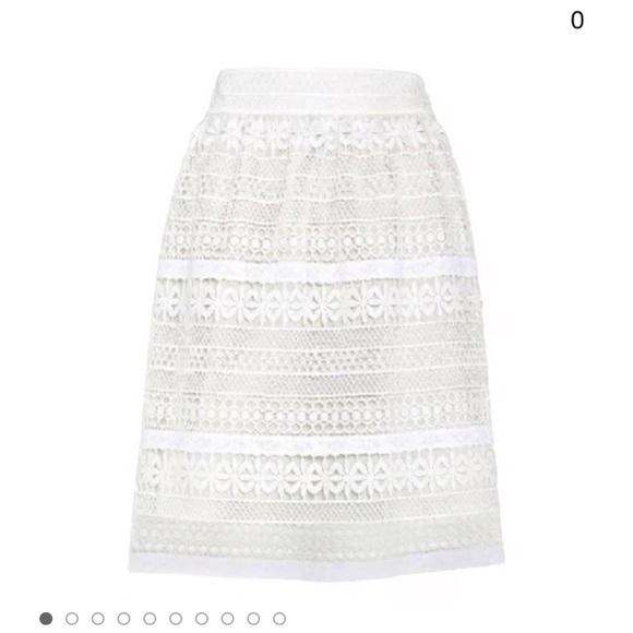 Burberry nwt size 8 lace crochet skirt A line - Picture 1 of 4